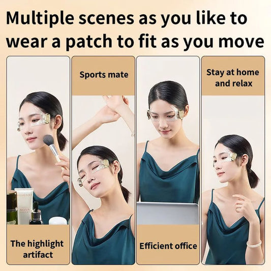 Eye Mask Patch Face Eye Massager Muscle Stimulator for Anti-Aging, Dark Circles, Eye Bags, Beauty Lift & Fatigue Relief
