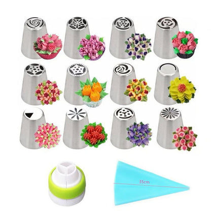 Russian Tulip Icing Nozzle Set – Premium Cake Decorating Kit