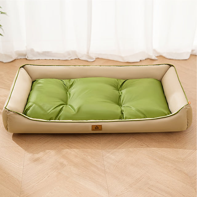 Soft Sleeping Pet Mat, Waterproof Dog Bed for Big Dogs & Cats, Summer Cooling Breathable Design with Non-Slip Bottom