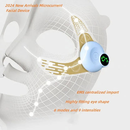 Eye Mask Patch Face Eye Massager Muscle Stimulator for Anti-Aging, Dark Circles, Eye Bags, Beauty Lift & Fatigue Relief